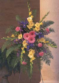 Touching Tribute - Standing Easel of Full Blooms - Funeral Flowers
