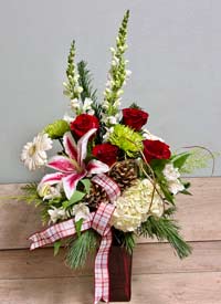 Holiday Joy Flower Arrangement