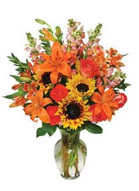 Lush Autumn Flower Arrangement