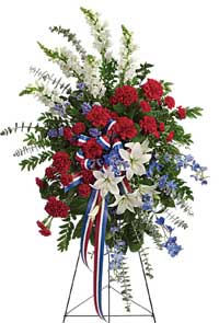 Patriotic Sentiments - Funeral Flowers