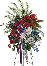 Patriotic Sentiments - Funeral Flowers