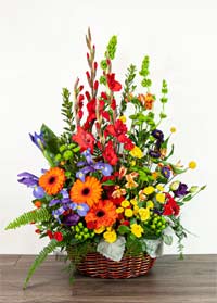 Touching Tribute - Standing Easel of Full Blooms - Funeral Flowers