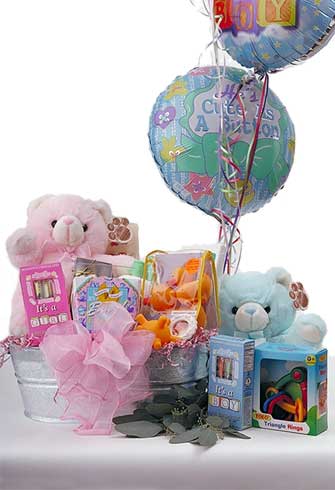 Happy Birthday Baby! Gift Basket - Elaine's Florist & Gift Baskets,  Houston, TX